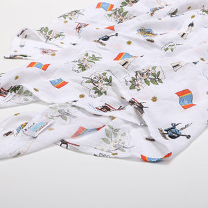 Mississippi Baby Muslin Swaddle Receiving Blanket - Little Hometown