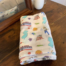 Load image into Gallery viewer, New Jersey Baby Muslin Swaddle Receiving Blanket - Little Hometown
