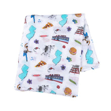 Load image into Gallery viewer, New Jersey Baby Muslin Swaddle Receiving Blanket - Little Hometown
