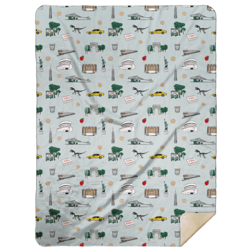 New York City Plush Throw Blankets 60x80 - Little Hometown