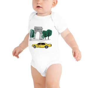 New York City Washington Sq Park Baby short sleeve one piece - Little Hometown