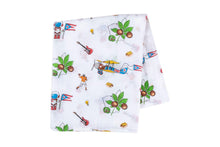 Load image into Gallery viewer, Ohio Baby Muslin Swaddle Receiving Blanket - Little Hometown
