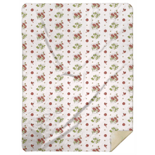 Load image into Gallery viewer, Ohio Floral Plush Throw Blanket 60x80 - Little Hometown
