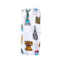 Load image into Gallery viewer, Philadelphia Baby Muslin Swaddle Receiving Blanket - Little Hometown
