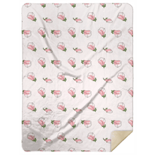 Load image into Gallery viewer, Pink Magnolia Plush Throw Blanket 60x80 - Little Hometown
