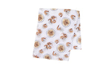 Load image into Gallery viewer, Shrimp and Grits Baby Muslin Swaddle Receiving Blanket - Little Hometown
