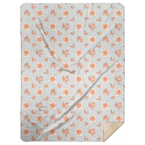 Shrimp & Grits Plush Throw Blanket 60x80 - Little Hometown