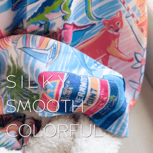 Shrimp & Grits Plush Throw Blanket 60x80 - Little Hometown