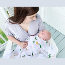 Load image into Gallery viewer, Southern Magnolia Baby Muslin Swaddle Receiving Blanket - Little Hometown
