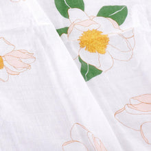 Load image into Gallery viewer, Southern Magnolia Baby Muslin Swaddle Receiving Blanket - Little Hometown
