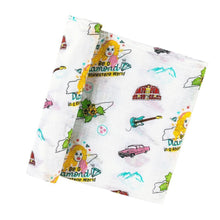 Load image into Gallery viewer, Tennessee Baby Muslin Swaddle Receiving Blanket (Floral) - Little Hometown
