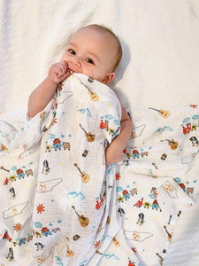 Tennessee Baby Muslin Swaddle Receiving Blanket - Little Hometown