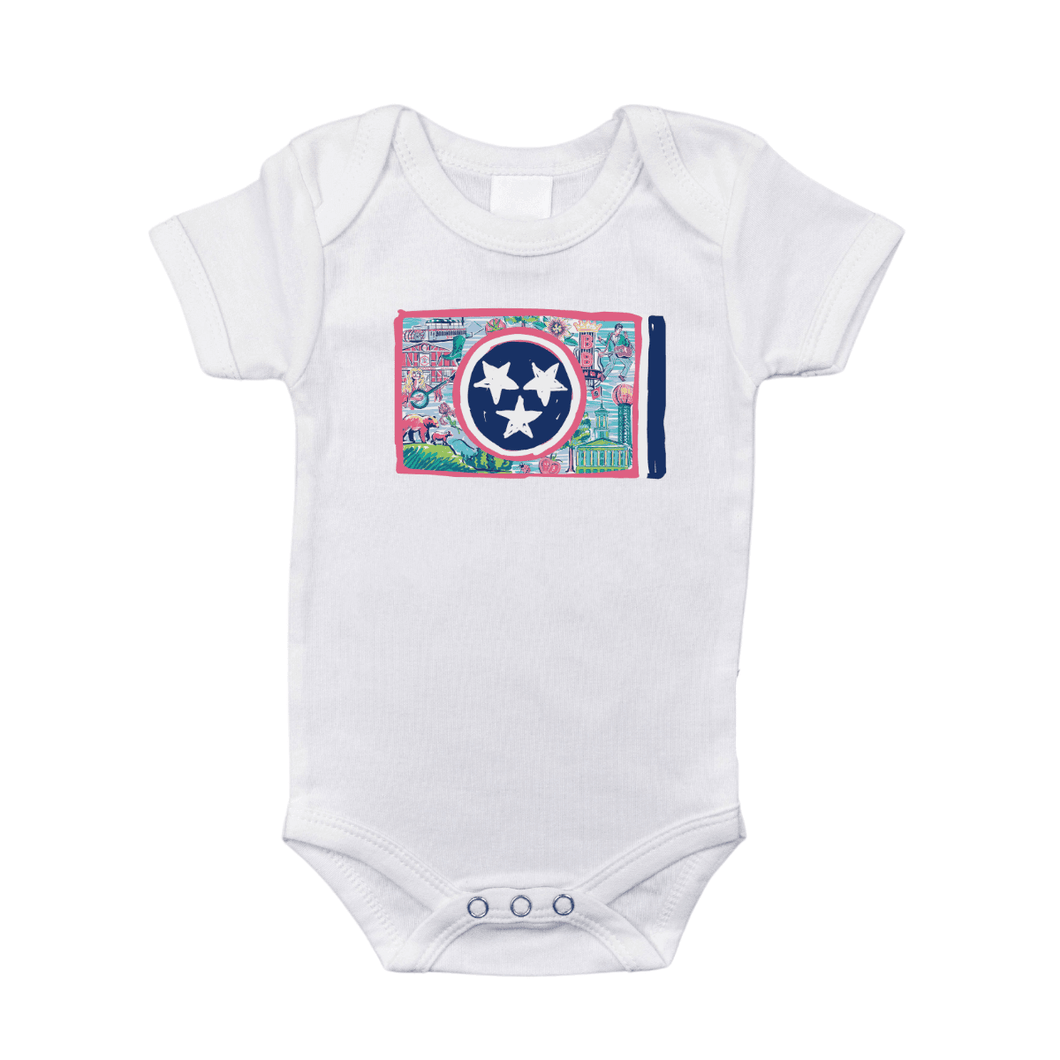 Tennessee Flag Baby Onesie - Little Hometown