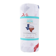 Load image into Gallery viewer, Texas Baby Boy Muslin Swaddle Receiving Blanket - Little Hometown
