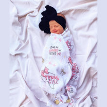 Load image into Gallery viewer, Texas Baby Girl Muslin Swaddle Receiving Blanket - Little Hometown
