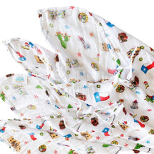 Load image into Gallery viewer, Texas Baby Muslin Swaddle Receiving Blanket - Little Hometown
