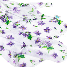 Load image into Gallery viewer, Violet Baby Muslin Swaddle Receiving Blanket - Little Hometown
