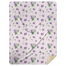 Load image into Gallery viewer, Violets Plush Throw Blanket 60x80 - Little Hometown
