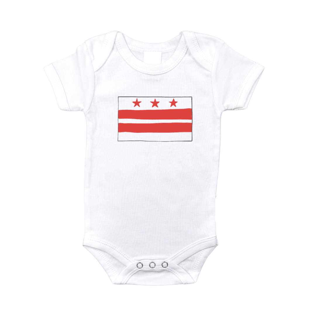 Washington D.C. Flag Baby Onesie - Little Hometown