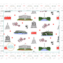 Load image into Gallery viewer, Washington D.C. Plush Throw Blanket 60x80 - Little Hometown
