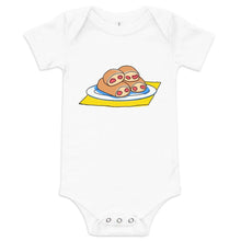 Load image into Gallery viewer, West Virginia Pepperoni Roll Baby short sleeve onesie - Little Hometown
