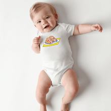 Load image into Gallery viewer, West Virginia Pepperoni Roll Baby short sleeve onesie - Little Hometown
